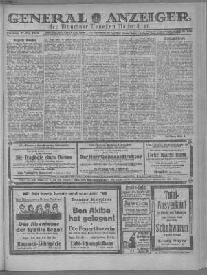 Münchner neueste Nachrichten Dienstag 22. Dezember 1925