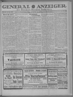 Münchner neueste Nachrichten Mittwoch 30. Dezember 1925