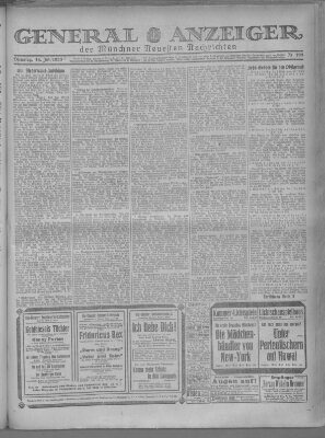 Münchner neueste Nachrichten Dienstag 14. Juli 1925