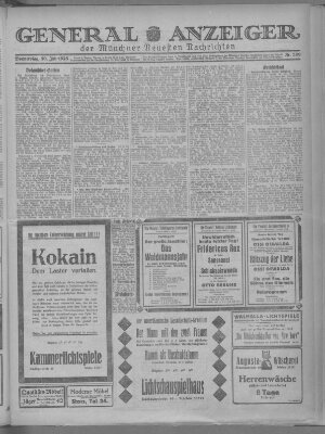 Münchner neueste Nachrichten Donnerstag 30. Juli 1925