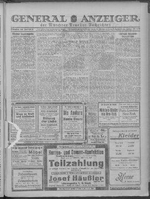 Münchner neueste Nachrichten Dienstag 30. Juni 1925