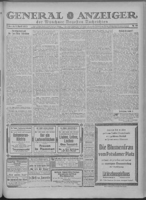 Münchner neueste Nachrichten Mittwoch 8. April 1925