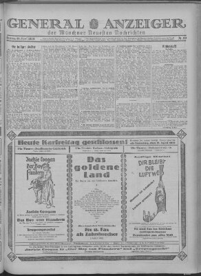 Münchner neueste Nachrichten Freitag 10. April 1925