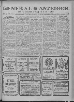 Münchner neueste Nachrichten Mittwoch 15. April 1925