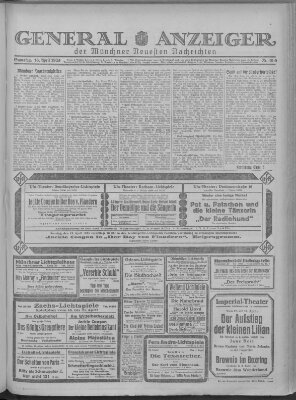 Münchner neueste Nachrichten Samstag 18. April 1925