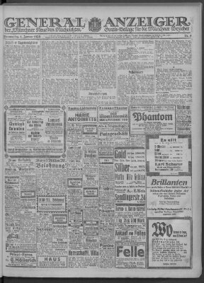 Münchner neueste Nachrichten Donnerstag 4. Januar 1923