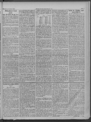 Münchner neueste Nachrichten Sonntag 14. Januar 1923