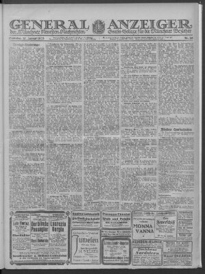 Münchner neueste Nachrichten Samstag 27. Januar 1923