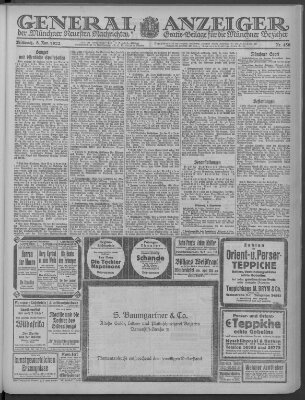 Münchner neueste Nachrichten Mittwoch 8. November 1922