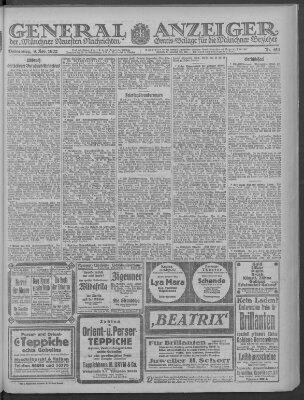 Münchner neueste Nachrichten Donnerstag 9. November 1922