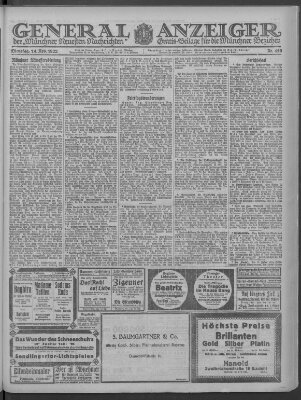 Münchner neueste Nachrichten Dienstag 14. November 1922