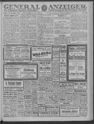 Münchner neueste Nachrichten Freitag 17. November 1922