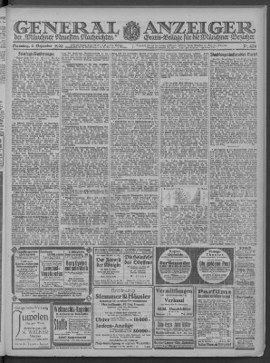 Münchner neueste Nachrichten Samstag 2. Dezember 1922