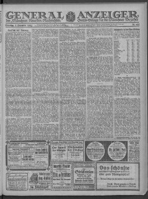 Münchner neueste Nachrichten Dienstag 5. Dezember 1922