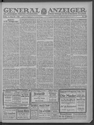 Münchner neueste Nachrichten Freitag 8. Dezember 1922