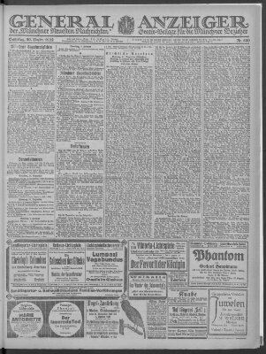 Münchner neueste Nachrichten Samstag 30. Dezember 1922