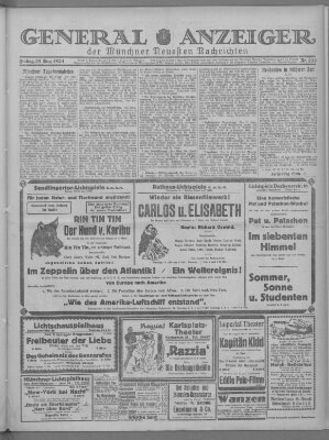 Münchner neueste Nachrichten Freitag 29. August 1924