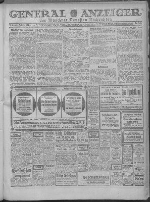 Münchner neueste Nachrichten Mittwoch 5. November 1924
