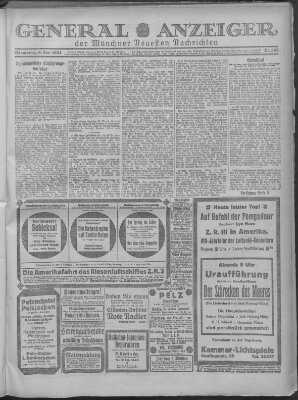 Münchner neueste Nachrichten Donnerstag 6. November 1924