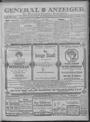 Münchner neueste Nachrichten Freitag 7. November 1924