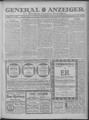 Münchner neueste Nachrichten Samstag 8. November 1924