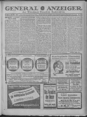 Münchner neueste Nachrichten Samstag 15. November 1924