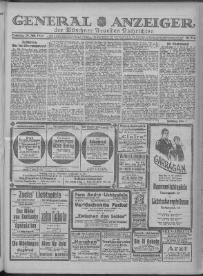 Münchner neueste Nachrichten Samstag 29. November 1924