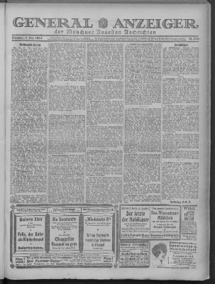 Münchner neueste Nachrichten Dienstag 9. Dezember 1924