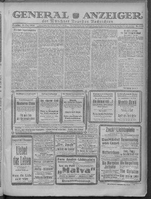 Münchner neueste Nachrichten Samstag 13. Dezember 1924