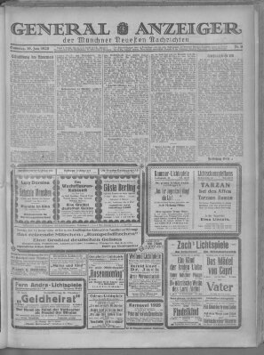 Münchner neueste Nachrichten Samstag 10. Januar 1925