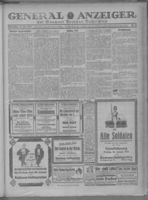 Münchner neueste Nachrichten Donnerstag 29. Januar 1925