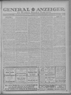 Münchner neueste Nachrichten Donnerstag 19. Februar 1925