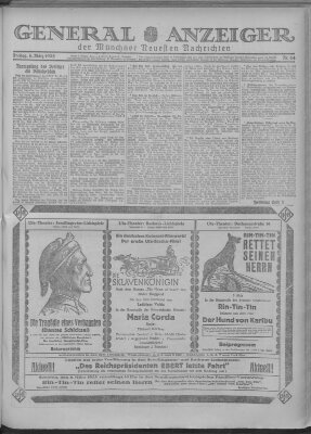 Münchner neueste Nachrichten Freitag 6. März 1925