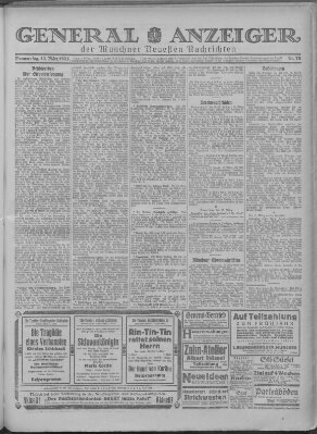 Münchner neueste Nachrichten Donnerstag 12. März 1925