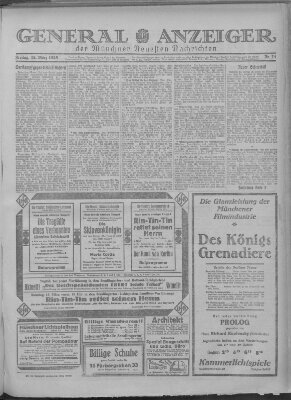 Münchner neueste Nachrichten Freitag 13. März 1925