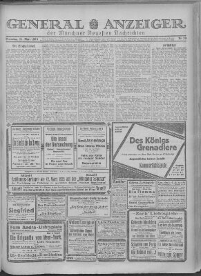 Münchner neueste Nachrichten Samstag 21. März 1925