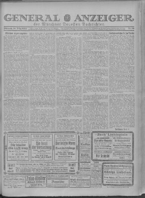 Münchner neueste Nachrichten Mittwoch 25. März 1925