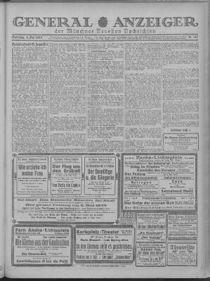 Münchner neueste Nachrichten Samstag 9. Mai 1925