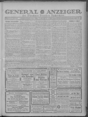 Münchner neueste Nachrichten Mittwoch 27. Mai 1925