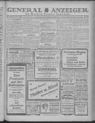 Münchner neueste Nachrichten Donnerstag 23. Oktober 1924