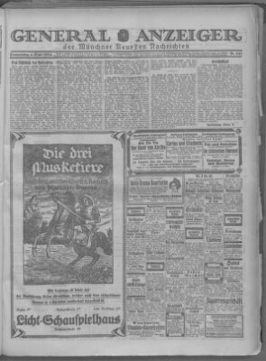 Münchner neueste Nachrichten Donnerstag 4. September 1924