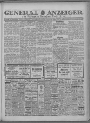 Münchner neueste Nachrichten Mittwoch 10. September 1924