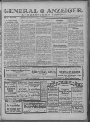 Münchner neueste Nachrichten Freitag 3. September 1926