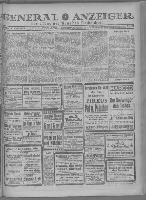 Münchner neueste Nachrichten Samstag 12. September 1925