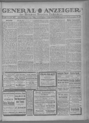 Münchner neueste Nachrichten Mittwoch 16. September 1925