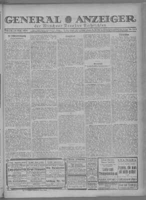 Münchner neueste Nachrichten Mittwoch 23. September 1925