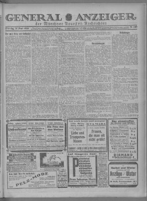 Münchner neueste Nachrichten Dienstag 29. September 1925