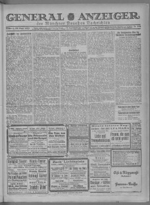 Münchner neueste Nachrichten Mittwoch 30. September 1925