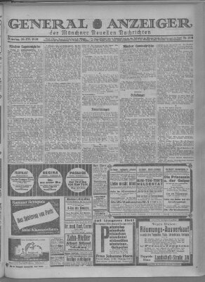 Münchner neueste Nachrichten Dienstag 20. Oktober 1925