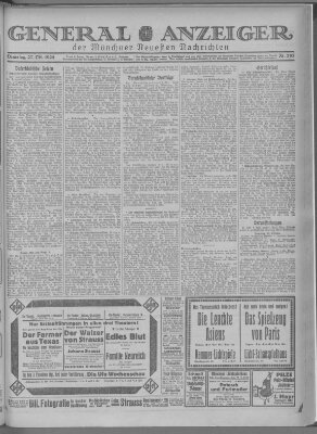 Münchner neueste Nachrichten Dienstag 27. Oktober 1925